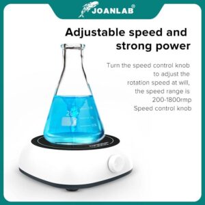 JOANLAB Official Store Digital Display Magnetic Stirrer Lab Equipment Magnetic Agitator Magnetic Mixer 110v – 220v With Stir Bar Home & Garden